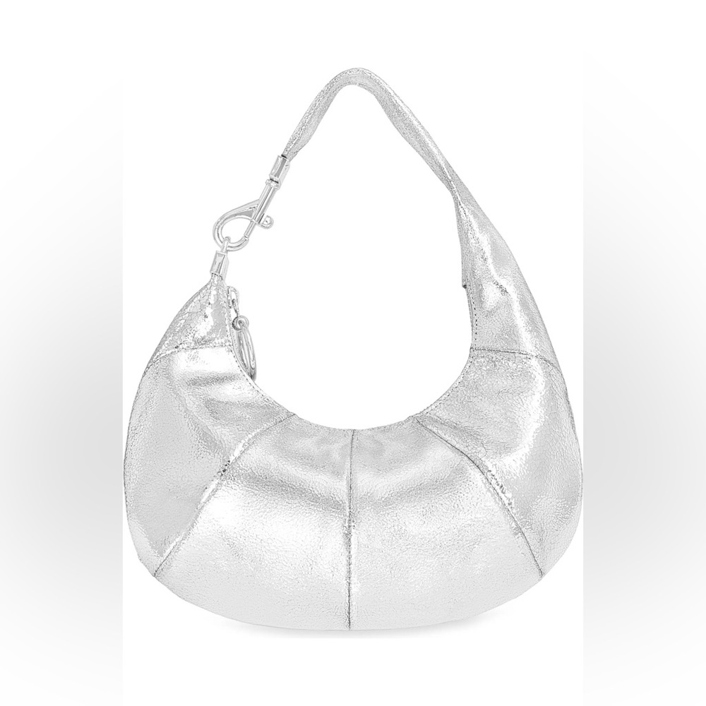 Rebecca Minkoff Metallic Silver Hobo Bag